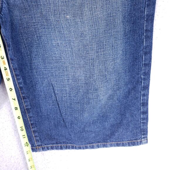 LL Cool J Jean Shorts Denim Cotton Mens SZ 36 Blue Straight VTG Baggy 90s Y2K - Picture 3 of 12